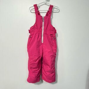 Amazon Essentials Girls Water-Resistant Snow Bibs Discontinued Color Pink Sz 2T
